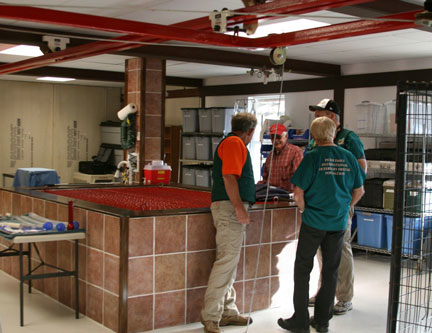 Awaiting the next patient. Wild Animal Sanctuary black bear dental treatment